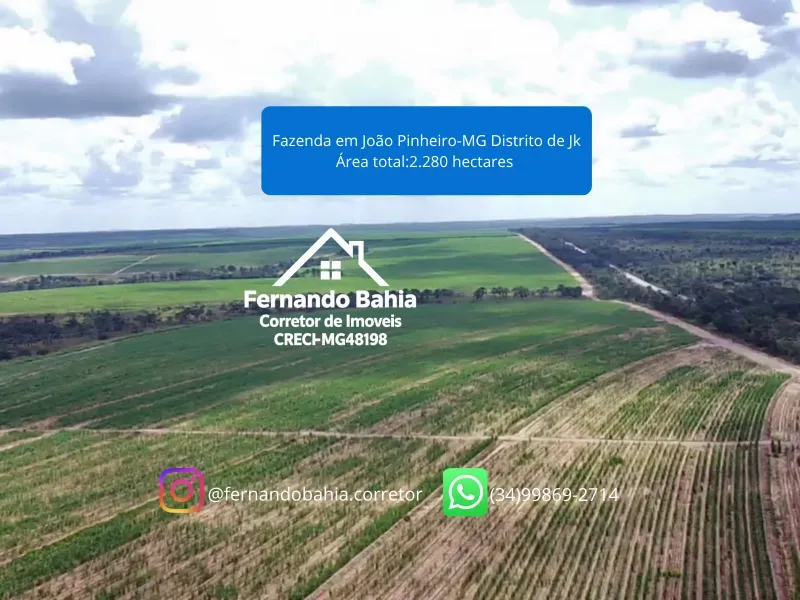 Imóvel rural em João Pinheiro/Minas Gerais — Ref EG8I051