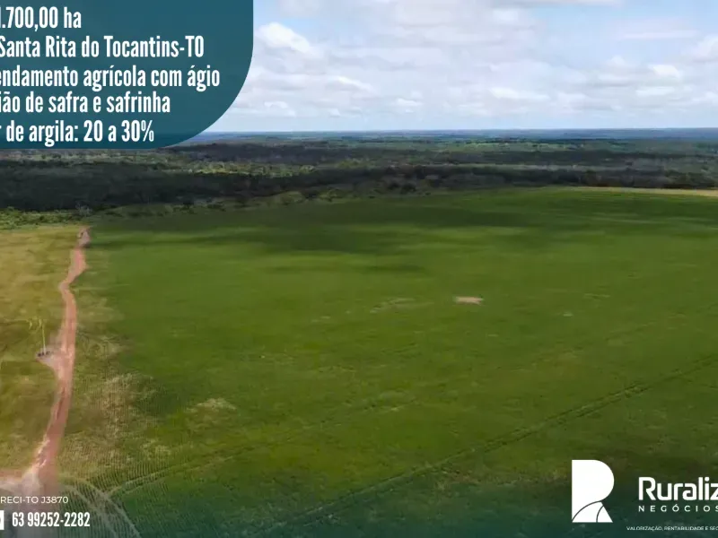 Imóvel rural em Santa Rita do Tocantins/Tocantins — Ref HNZF1N1