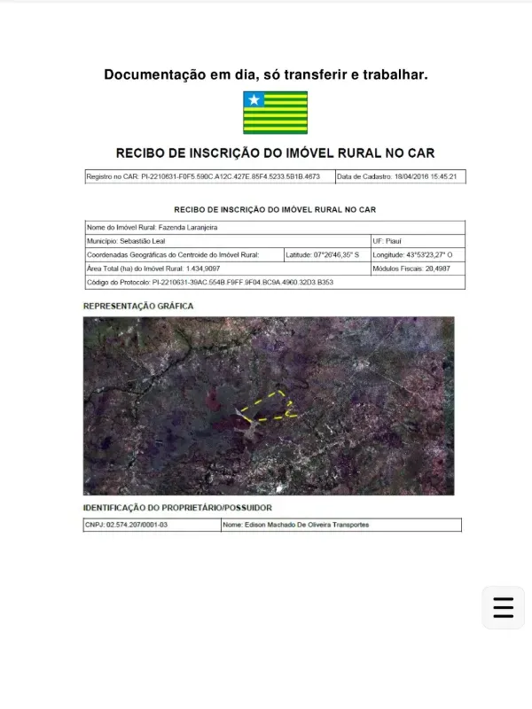 Fazenda em Sebastião Leal/Piauí — Ref PMV166 — Imagem 6