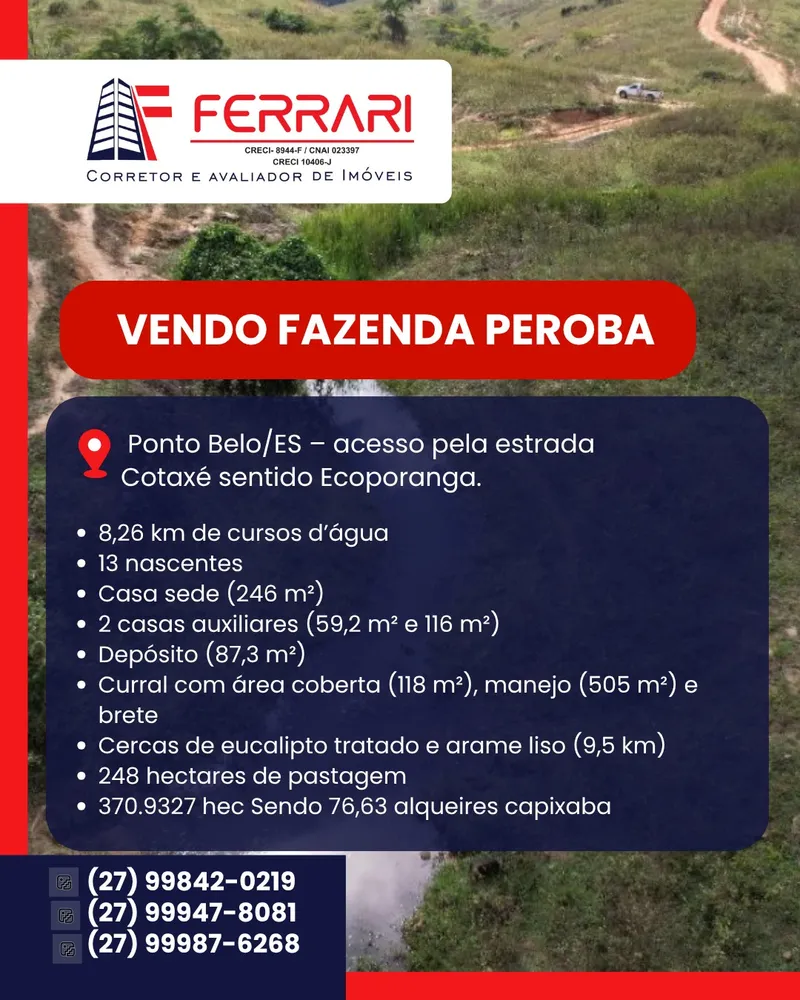 Fazenda em Ponto Belo/Espírito Santo — Ref MYR1Q7 — Imagem 1