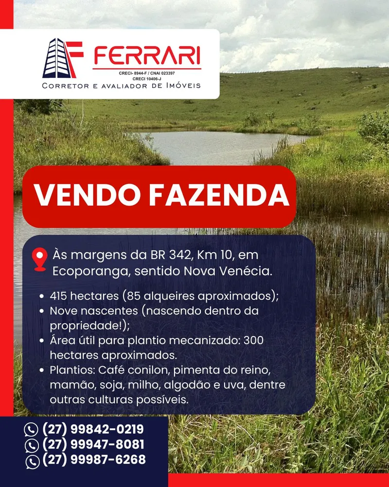 Fazenda em Ecoporanga/Espírito Santo — Ref AT1KTR — Imagem 1